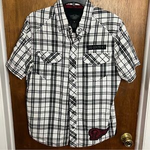 Harley Davidson Mens casual button up
